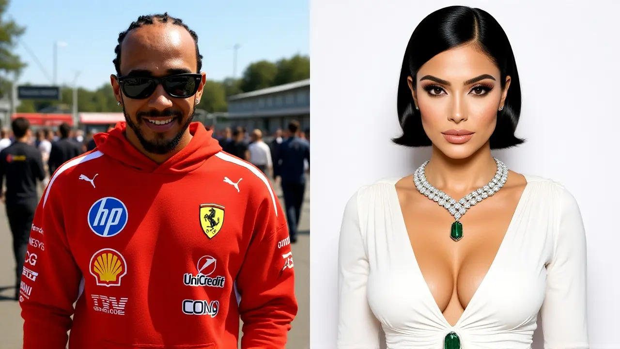Kim Kardashian apoia Lewis Hamilton no Japão e casal ganha mais visibilidade